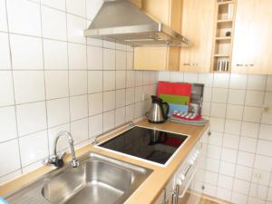 Küche/Küchenzeile in der Unterkunft Ferienwohnung Dobelblick