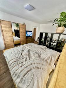 Postel nebo postele na pokoji v ubytování Luna Apartment