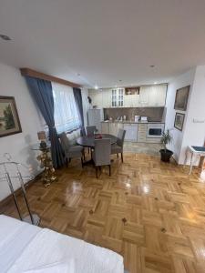 Η κουζίνα ή μικρή κουζίνα στο Petrov konak - apartman Aleksandra