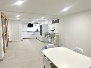 Kuchyň nebo kuchyňský kout v ubytování Appartement Le Léman
