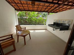 A seating area at Canoa Azul