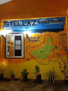 a wall mural of the silexucuclease sign at Stella'z guesthouse in Siquijor