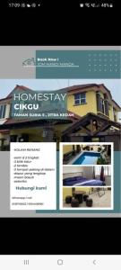 a screenshot of a website of a house at Homestay Rumah Cikgu 3bilik tidur in Jitra