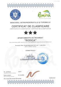 un certificato di idoneità falso a un certificato di residenza di Rodica Apartment a Sibiu