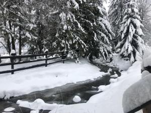 Obiekt Domek Góralski Nad Potokiem zimą