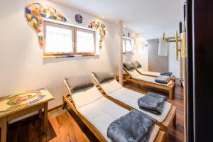 Χώρος καθιστικού στο Margarethe Apartments Lech