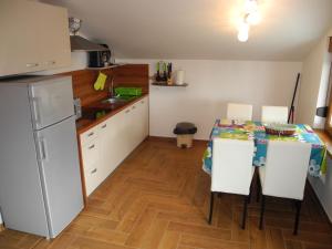 Kuchyň nebo kuchyňský kout v ubytování Apartments JASMINKA