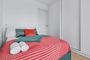 Łóżko lub łóżka w pokoju w obiekcie Apartament Morskie Oko Odkryj Zakopane
