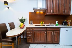 O bucătărie sau chicinetă la Warsaw Apartments - Apartamenty Wilanów