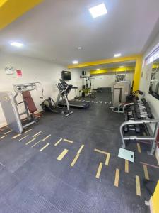 Fitness centrum a/nebo fitness zařízení v ubytování Lunahuana River Resort