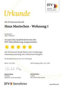 a screenshot of a dmg moriote enrolment document at Haus Mariechen in Frielendorf