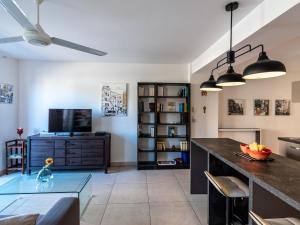 Posezení v ubytování Apartment Résidence les 3C by Interhome