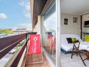 Balkón alebo terasa v ubytovaní Studio Escale Port-4 by Interhome