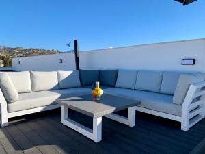 A seating area at Four bedroom penthouse in Torrox