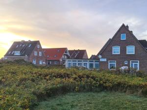 un grupo de casas en la cima de una colina en Seevilla Wietjes Whg 1, en Baltrum