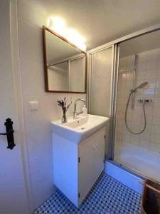 A bathroom at Gemütliches Häuschen im Zentrum Még 16 kép