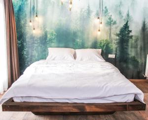 Un pat sau paturi într-o cameră la Casavilla Kartalkaya