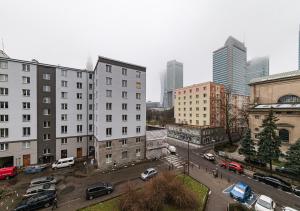 Výhľad na mesto Varšava alebo výhľad na mesto priamo z apartmánu