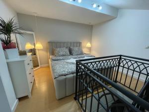 Postel nebo postele na pokoji v ubytování Apartman Element