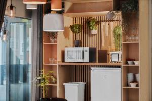 Kuchyň nebo kuchyňský kout v ubytování Best Western Plus Airport Hotel