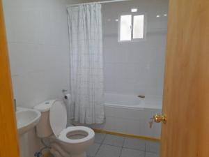 Koupelna v ubytování Cabañas & Habitaciones Del Alto