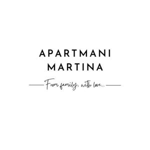 a sign that reads apartment mariani marina at Little Heaven on Earth - Apartmani Martina in Vlašići
