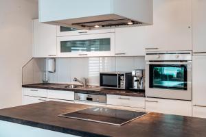 Kuchyň nebo kuchyňský kout v ubytování -City-Apartment, Buchs SG, Skie, Wanderroute, WiFi-