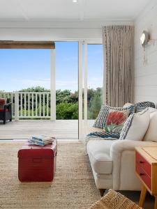Istumisnurk majutusasutuses MaiMoana - Hatfields Beach Cliff-Top Retreat