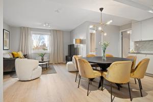 Kuchyň nebo kuchyňský kout v ubytování Bjørvika Apartments - Sirkus Renaa
