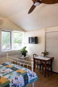 Televisyen dan/atau pusat hiburan di Maldon Cosy Garden Cottage - Charming One Room Studio
