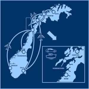 Půdorys ubytování Rorbuleilighet Lysøya 1H