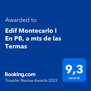 a screenshot of a phone with the text upgraded to edit montario i en p at Edif Montecarlo I En PB, a mts de las Termas in Federación