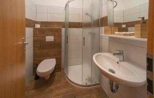 Koupelna v ubytování Hotel Panský dům