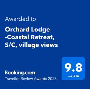 a screenshot of the unavailable to orientated logic coastal retreat stc village at Orchard Lodge -Coastal Retreat, new build, village views, private garden and terrace in Saint Brides Major