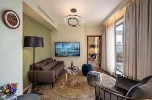 Χώρος καθιστικού στο Olive Tree Hotel
