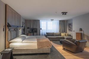 ALPINE INN Davos客房内的一张或多张床位