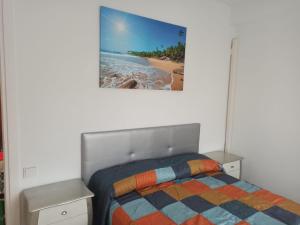 Postel nebo postele na pokoji v ubytování Apartamento Playmar Almeria