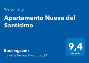 Een certificaat, prijs of ander document dat getoond wordt bij Apartamento Nueva del Santísimo