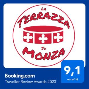 Certifikát, hodnocení, plakát nebo jiný dokument vystavený v ubytování La Terrazza su Monza Casa Vacanze