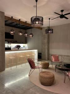 Area soggiorno di Eolia Sustainable Design Hotel