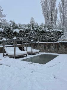 Lodge Rocas Del Plata durante el invierno