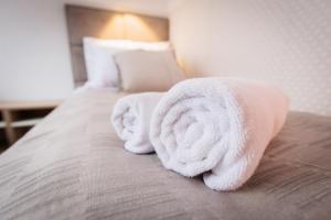 Cama o camas de una habitación en Apartments Pia