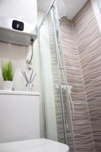 Koupelna v ubytování Danube Paradise