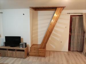TV a/nebo společenská místnost v ubytování Planinska Kuca Tara / Mountain House Tara