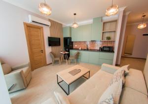 מטבח או מטבחון ב-Season Suite Apart-Hotel