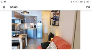 Dapur atau dapur kecil di Cap Esterel Mer Sport et Nature, dans village Pierres et Vacances