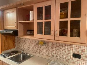 A kitchen or kitchenette at BAITA SOLE ALTO la tua casa sulle piste da sci
