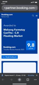 芹苴的住宿－Mekong Farmstay CanTho - C.R Floating Market，电脑屏幕的屏幕,打印机在书写网站