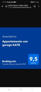 uno screenshot dell'apperateerateerateuclearerato di Appartamento con garage KATE a Genova