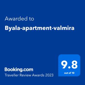 Byala-apartment-valmira tanúsítványa, márkajelzése vagy díja